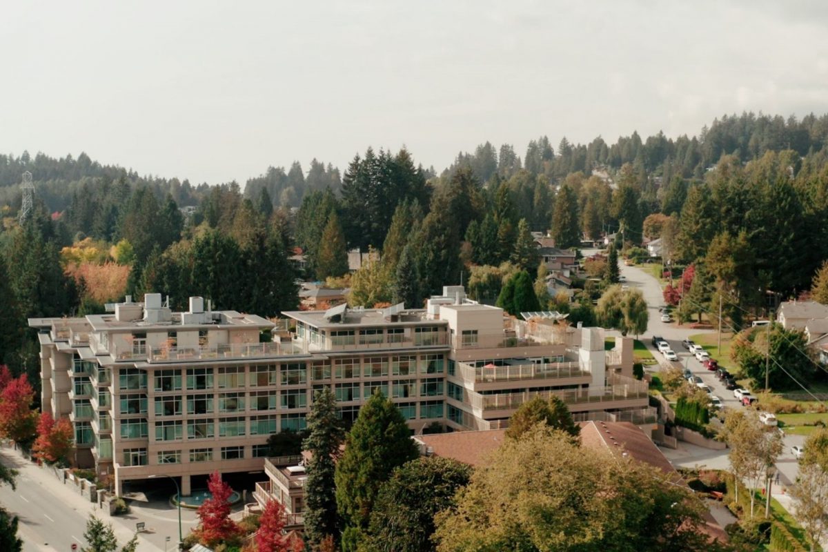 arial photo of lynn valley care centre