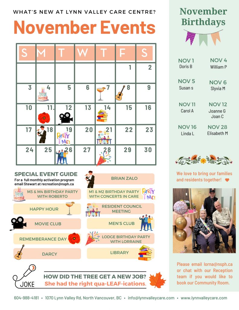 LVCC November Newsletter